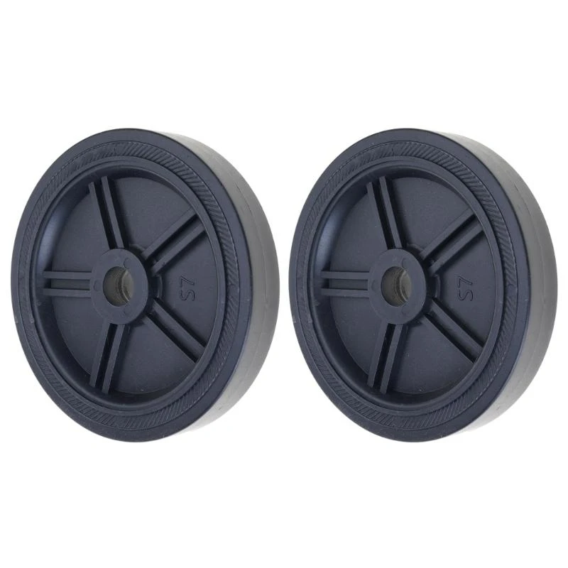 A2BE 2Pcs Heavy Duty Air Compressor Wheel Durability Plastic Casters Quiet Movement