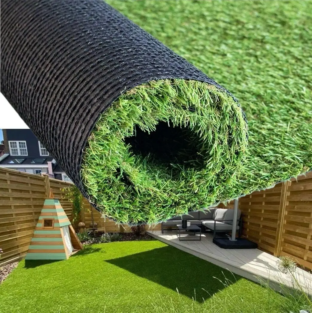 Artificial Turf Synthetic Grass 12 X 15 Feet,Fake Faux Grass Rug 0.8