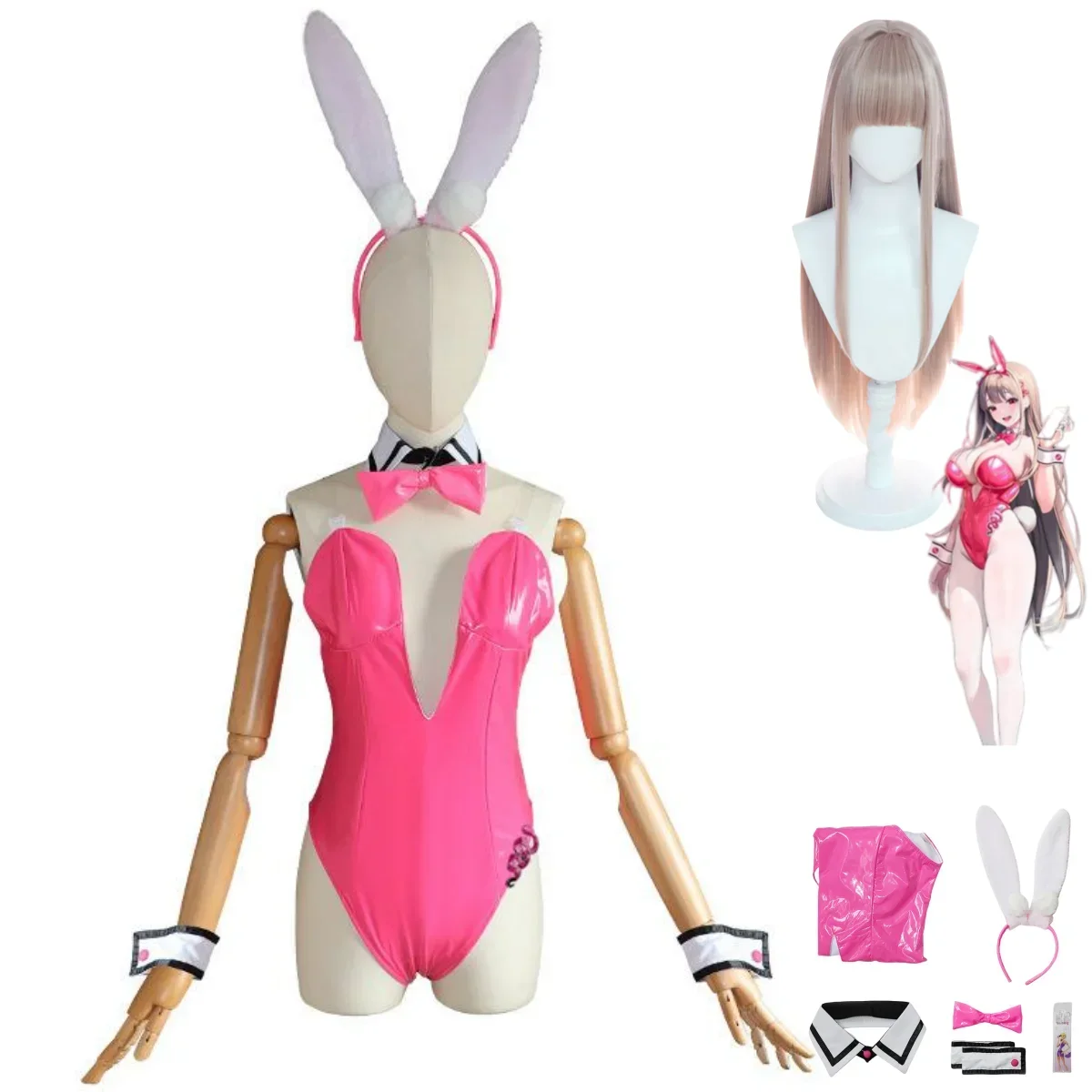 Anime Game NIKKE:The Goddess of Victory Viper Cosplay Costume parrucca Bunny Girl Pink tute donna Sexy Lovely Carnival Suit