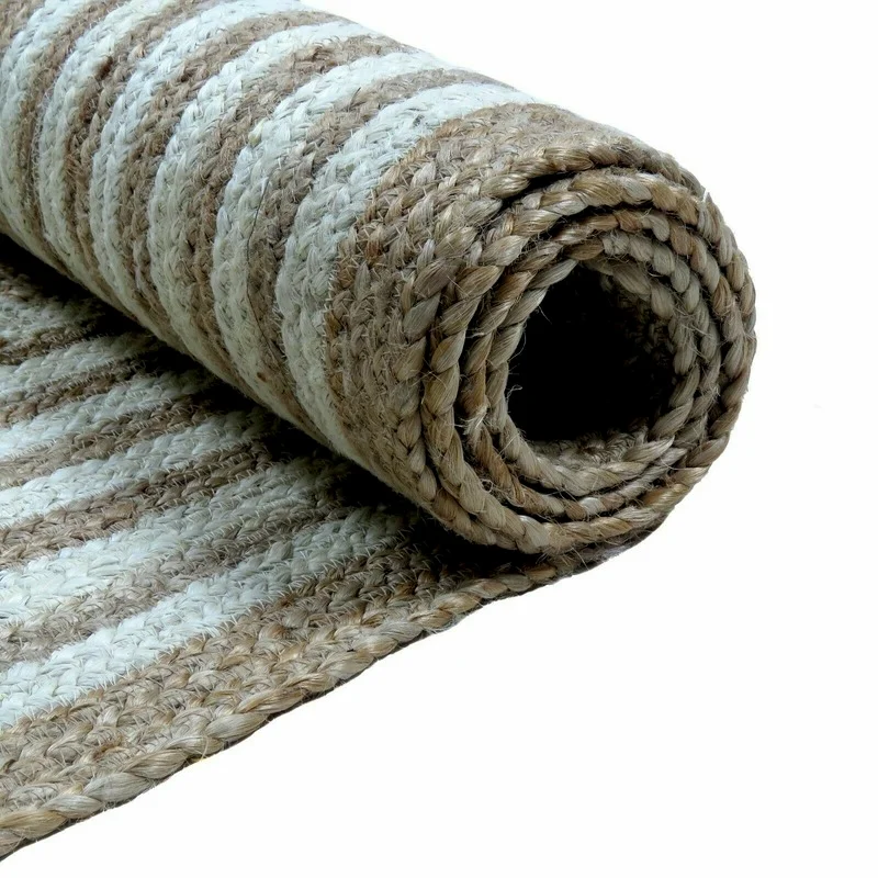 

Jute Rug Square Shape Reversible Jute Rug Braided Modern Rustic Look Carpet Rugs for Bedroom Home Decor Carpets Bed Room