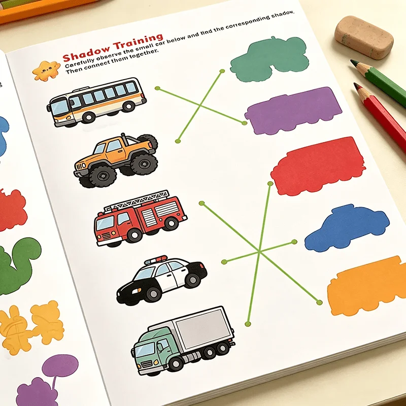 2 Books: Finding Similarities and Related Connections - Children's Attention and Logic Matching Workbook