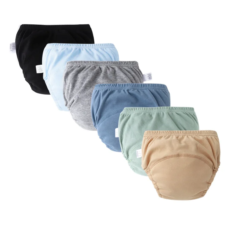 3/6 Stuks Baby Luier Trainingsbroek Kinderen Ondergoed Voor Meisjes Jongens Wasbare Baby Doek Luiers Herbruikbare Luiers peuter Shorts