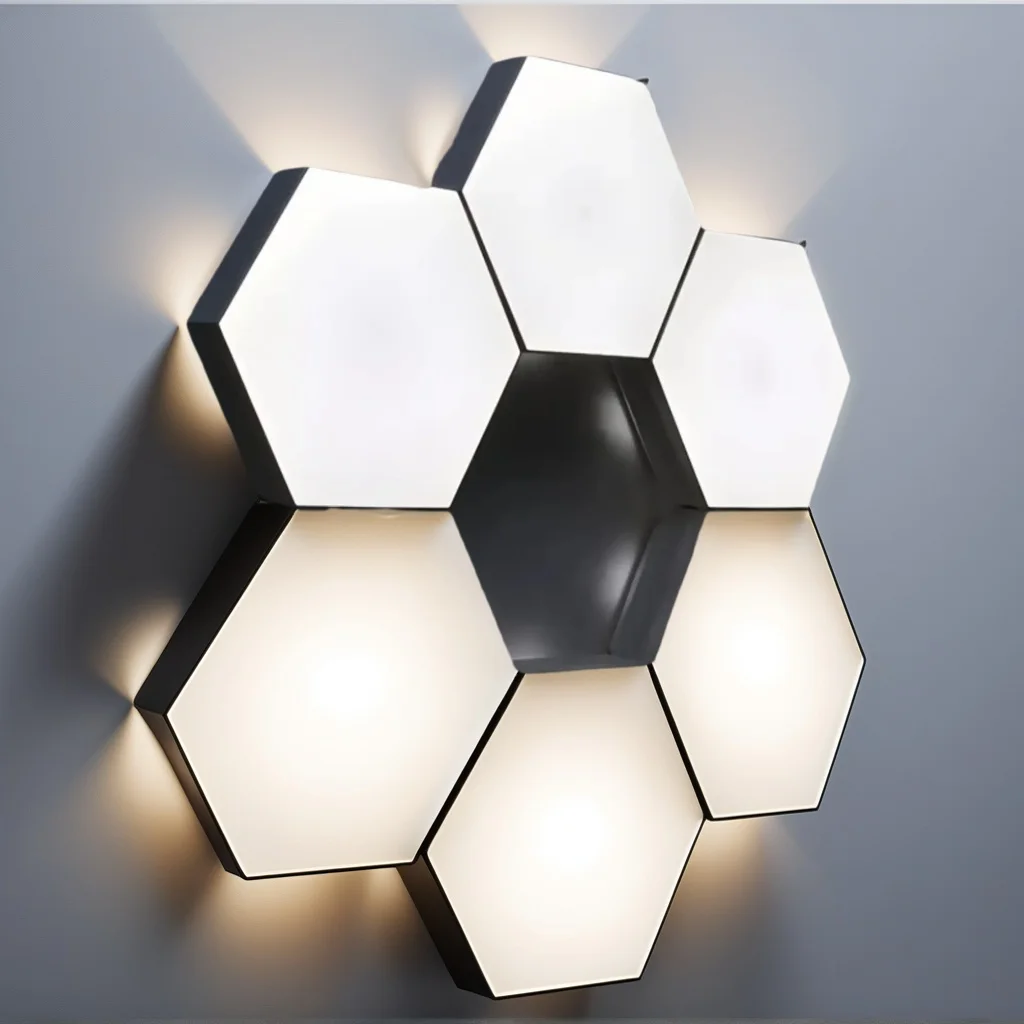 

1 шт. шестиугольный сенсорный светодиодный настенный светильник нейтральный белый свет ночник сенсорный удобный в использовании энергосбережение