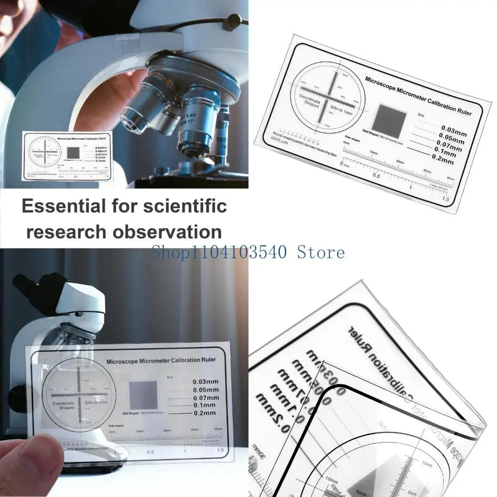 02DC กล้องจุลทรรศน์การสอบเทียบเครื่องมือการสอบเทียบสำหรับโฟกัสและการขยายที่แม่นยำ