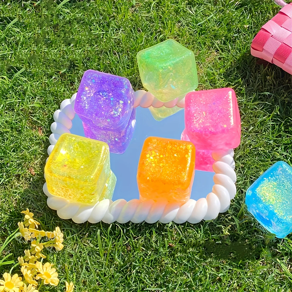 Squishy Slow Rebound Water Cube Toy, Adorable Relax Fidget Tool, Soft Stress Relief Party Festival Gift