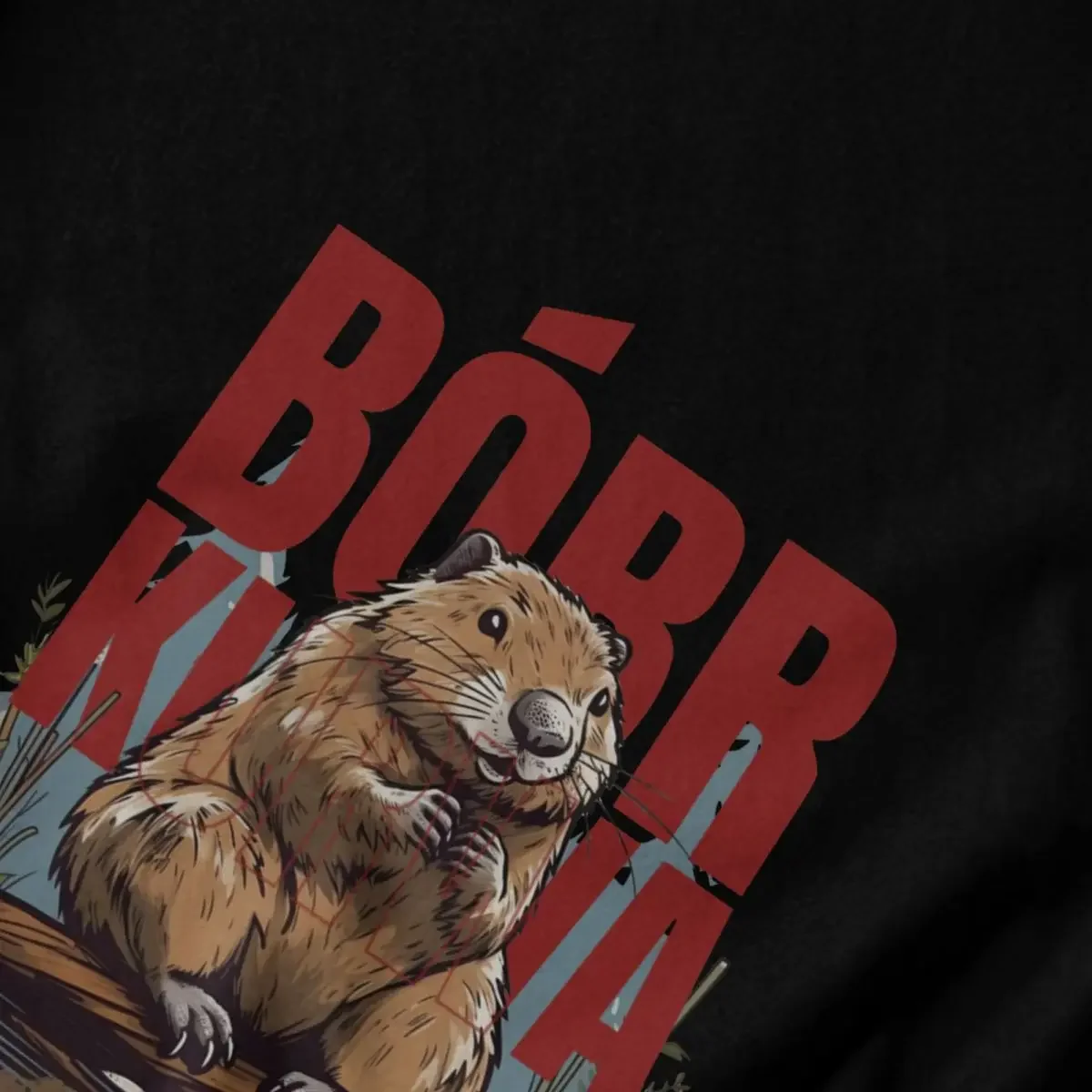 Bober Kurwa Bobr camiseta Retro divertida Meme camisetas gráficas Y2K Anime cuello redondo hombres mujeres camiseta ropa