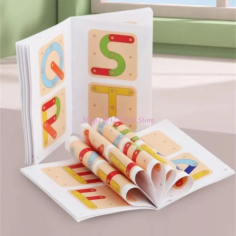 R6FD Toddler Peg Board Puzzle Colord & Educational Toy pour les enfants maternelle