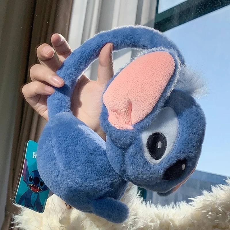 

Наушники Disney ветрозащитные и теплые для езды на велосипеде зимой, милые декоративные плюшевые и теплые в качестве идеального подарка для подруги