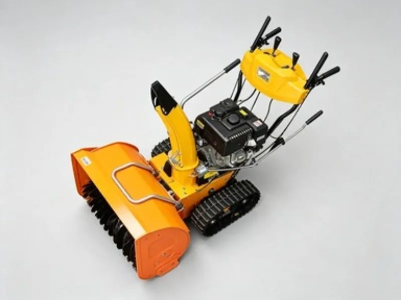 Walk Behind Snow Sweeper Easy Operation Handheld Snow Clearing Equipment For Park Pedestrian Path