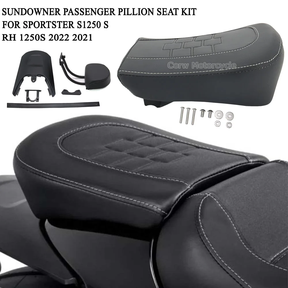 Sportster Sundowner Passenger Pillion Backrest Rear Seat Kits Backrest For Sportster S 1250 Sportster 1250 S RH1250 S 2021 2022