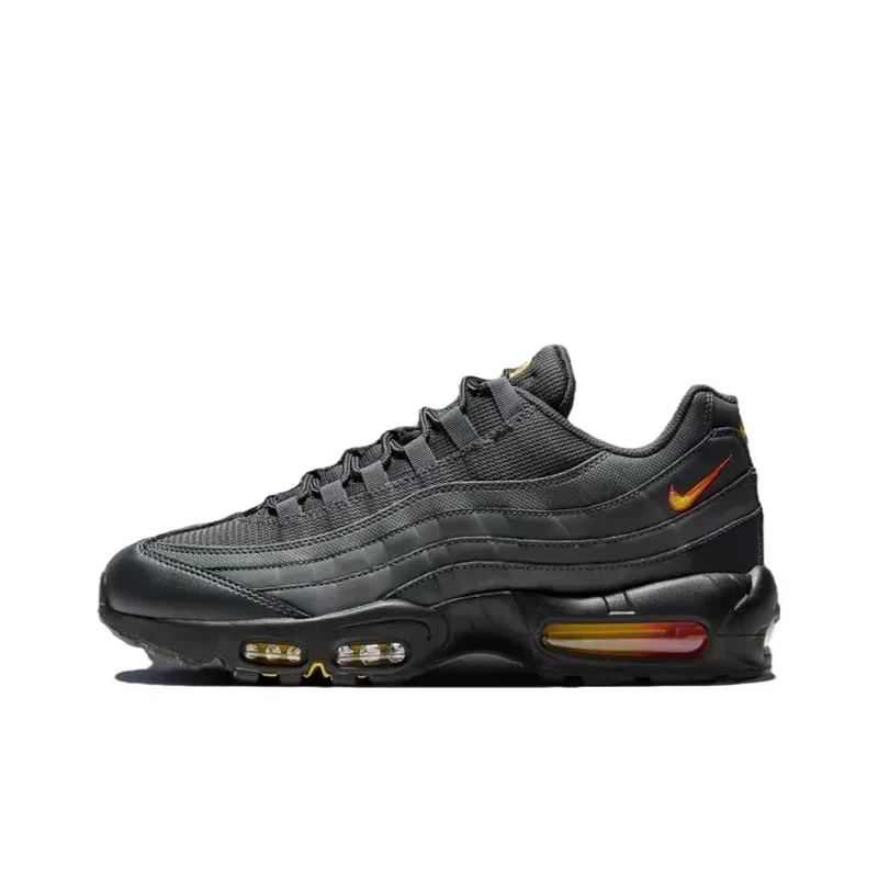

Nike Air Max 95 Women and Men Black Red Fashion Retro Shock Absorption Anti-slip Comfortable Running Shoes FZ4626-001