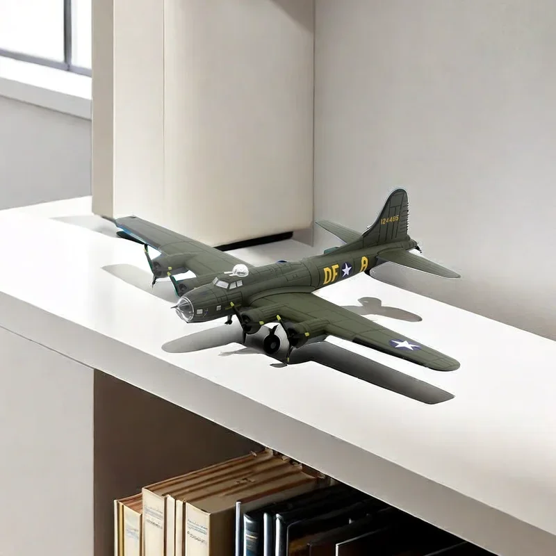 2024 1/144 Scale AMER United States B-17F Flying Fortress Aircraft Memphis Belle B17 Finished Militarized Combat Aircraft Model