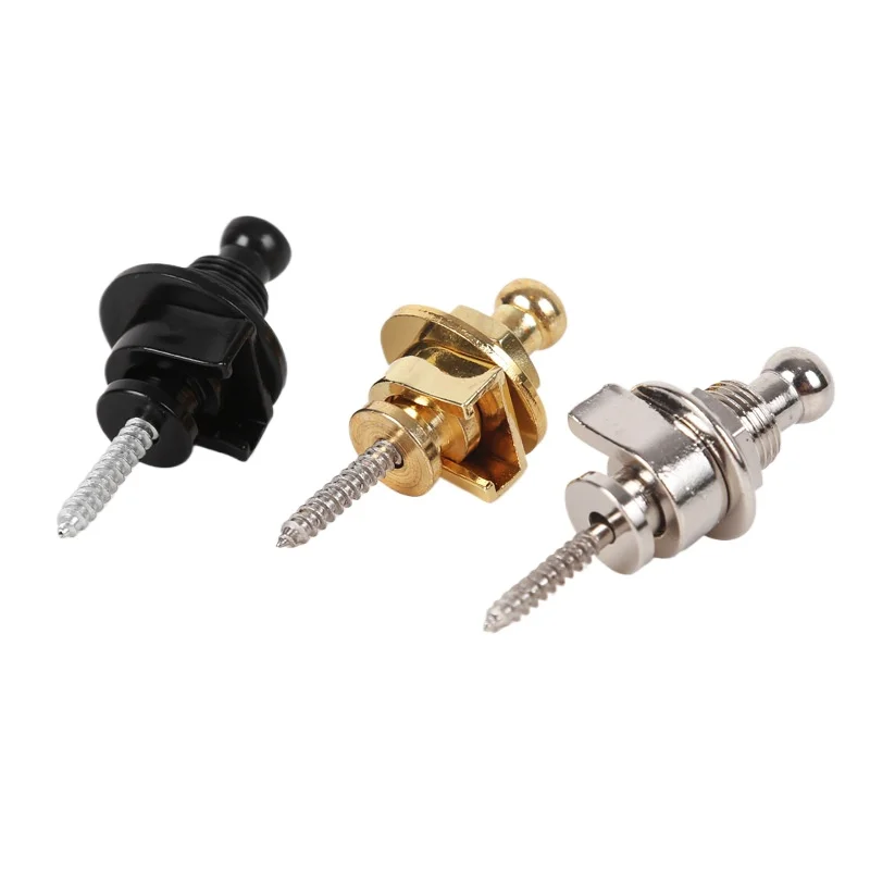 1Pc Guitar Strap Buckle Anti Slip Safety Lock Button Nails for Guitar Straps Electric Guitar Anti Slip Strap Nail Accessories