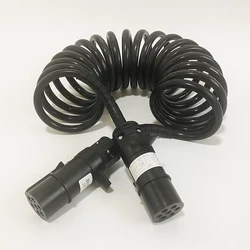 7-pin Trailer Socket Tow Hitch Accessories Heavy Semi Truck 7 Pin Cable Coupler Connector