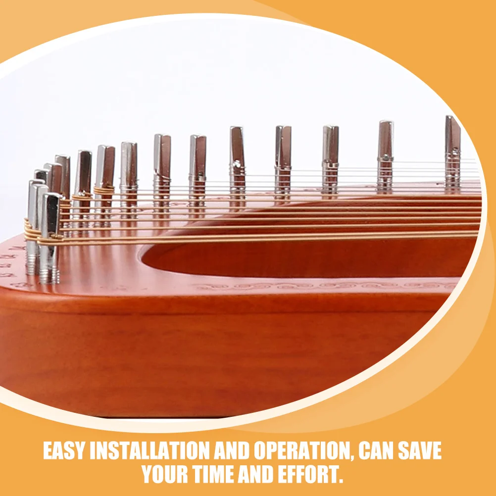 

12 Pcs Lyre Fastening Nails Tuning Peg Harp Pegs Professional Part Accessory Metal Guitar Bridge Pin Key