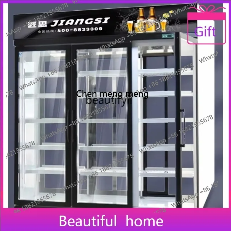 

FF a56 Front and Rear Opening Refrigerated Display Cabinet Rear-loading Beverage Cabinet Upright Refrigerator Air-cooled Freezer