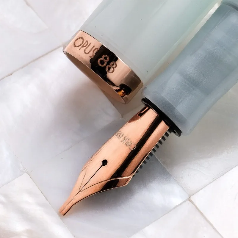 Limited Edition Rose Gold JOWO Nib  Opus 88 Harmony Fountain Pen EF F M B 0.38 0.5 0.7MM Calligraphy Pen Back To School Supplies