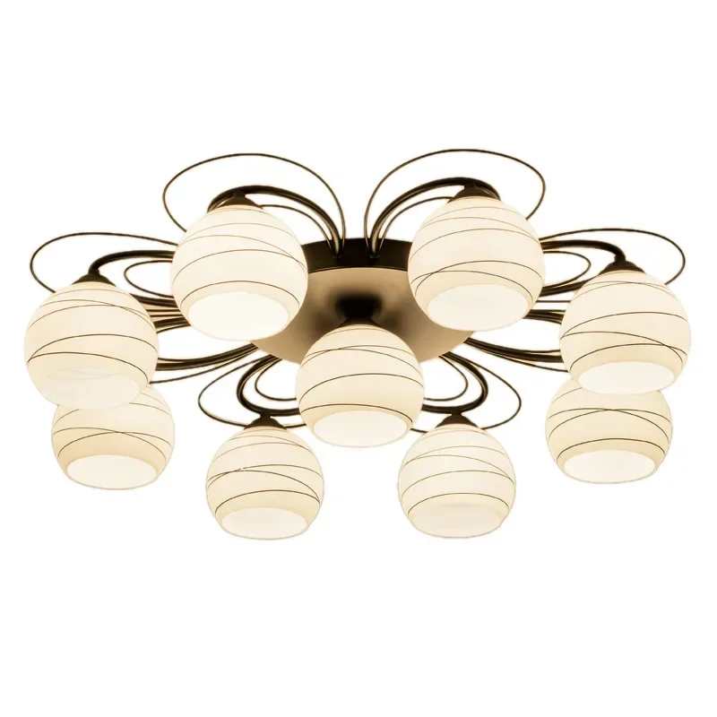 Nordic Modern Simple Living Room Bedroom Ceiling Lamp LED Restaurant Chandelier American Hotel Study  Aisle 