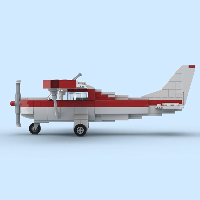 MOC-223351 عسكرية صغيرة سيسنا 175A Skylark بنة نموذج الطوب مجموعة الإبداعية عالية الجودة الجسيمات الصغيرة الهدايا 226 قطعة #2