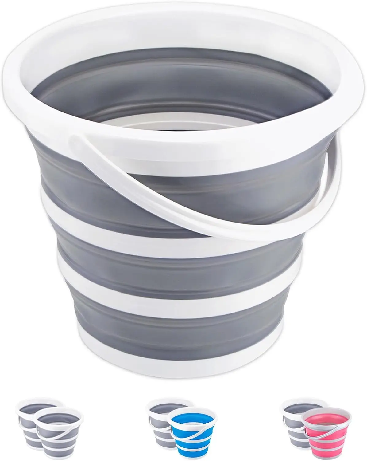 

Collapsible 10L Folding Bucket Portable Water Container for Outdoor Camping Car Wash Space Saving