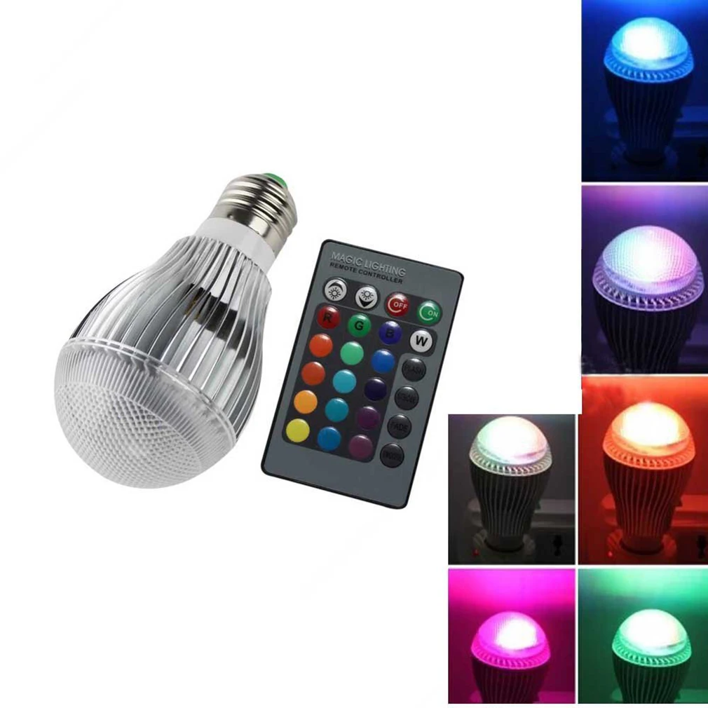 Luz prateada do RGB da máscara do grânulo do metal, bulbo Tredndy novo, 9W, QPD20, CA 85V-265V, E27