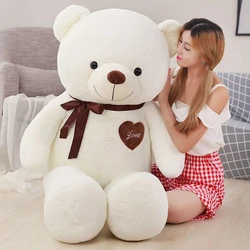 60CM Large Teddy Bear Plush Toy Stuffed Full Soft Sleeping Pillow Doll Short Hair Brown Bear Doll Child Birthday Christmas Gift