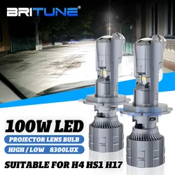 Mini H4 9003 LED Bi-LED Lens Projector Headlight Canbus Dual Lense HS1 H17 Car Motorcycle LED Headlamps Conversion Kit High Low