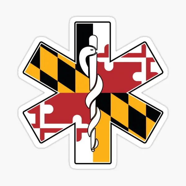 EMR Emergency Medical Responder Badge Sticker Motorcycle Bumper Laptop Vinyl Car Truck Wall Ambulance Table Helmet Bicycle Decal