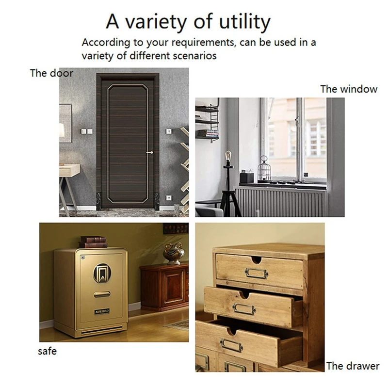 Top Deals Smart Wifi Door Magnetic Detector Wifi Door And Window Sensor Door Magnetic Switch Alarm Anti-Theft Alarm Sensor