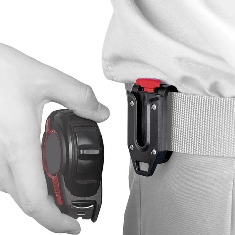 Ruban à mesurer T1 automatique, clip de ceinture épaissi, porte-outil portable en plastique, clip durable, installation facile