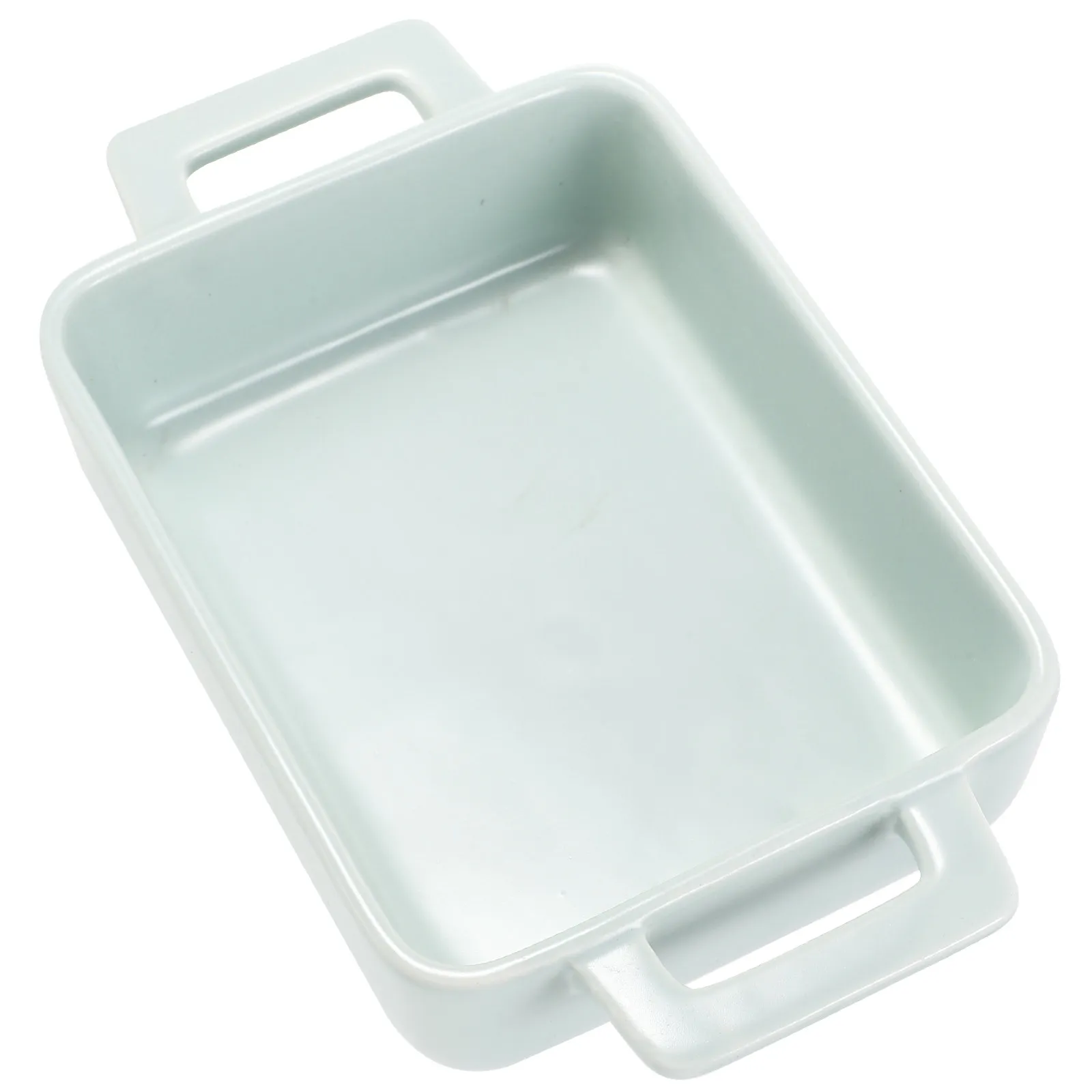 

1Pcs Wear-Resistant Ceramic Baking Tray Baked Cheese Rice Bowl Multipurpose Sturdy Storage Tray for Home Kitchen Bakery