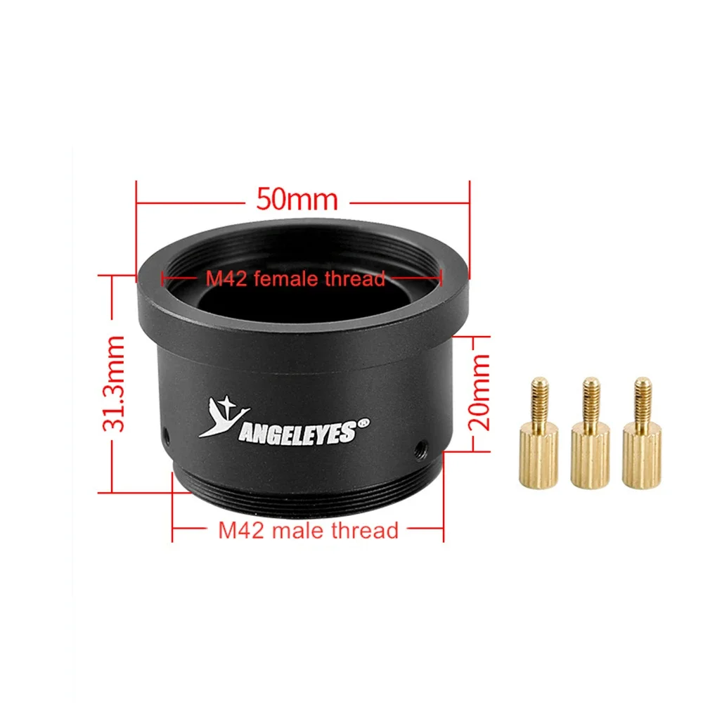 M42 Female to M42 Male Adapter With 1.25 Inch Interface All‑Metal Telescope Spotting Scope Accessory XY241126