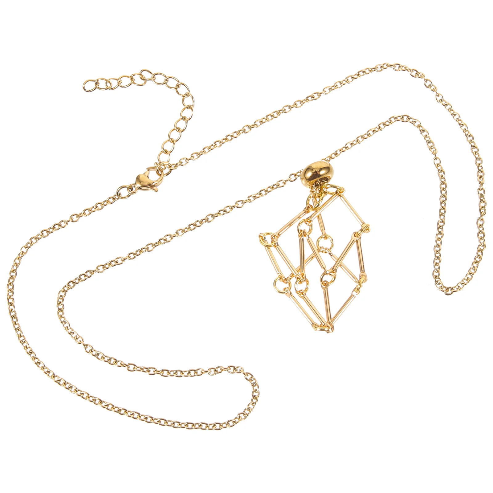 

Necklace Cage Pendants Findings Crystal Holder Necklaces Bracket Empty for Stone Charm Jewelry