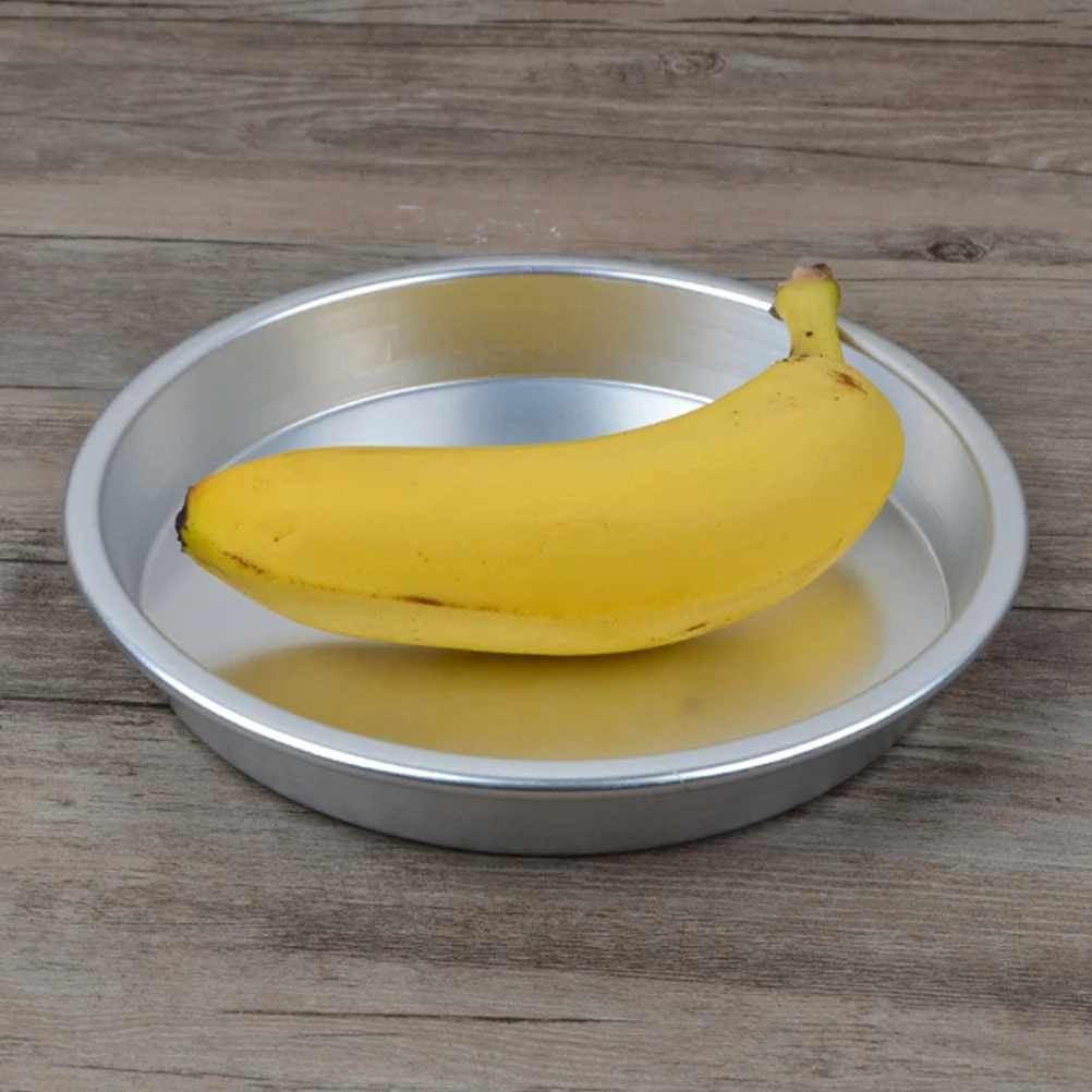 

5Pcs Aluminium Alloy Dinner Plates Lightweight Strong Disposable Style Plate for Barbecue Graduation Gathering Cookie Dish