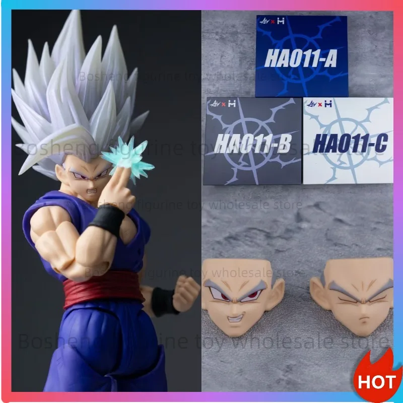 HM Nuevo HA011 Kit de Accesorios de Gran Tamaño para Figura de Acción: Escultura de Cabeza de Gohan Bestia y Accesorios de Efectos Especiales