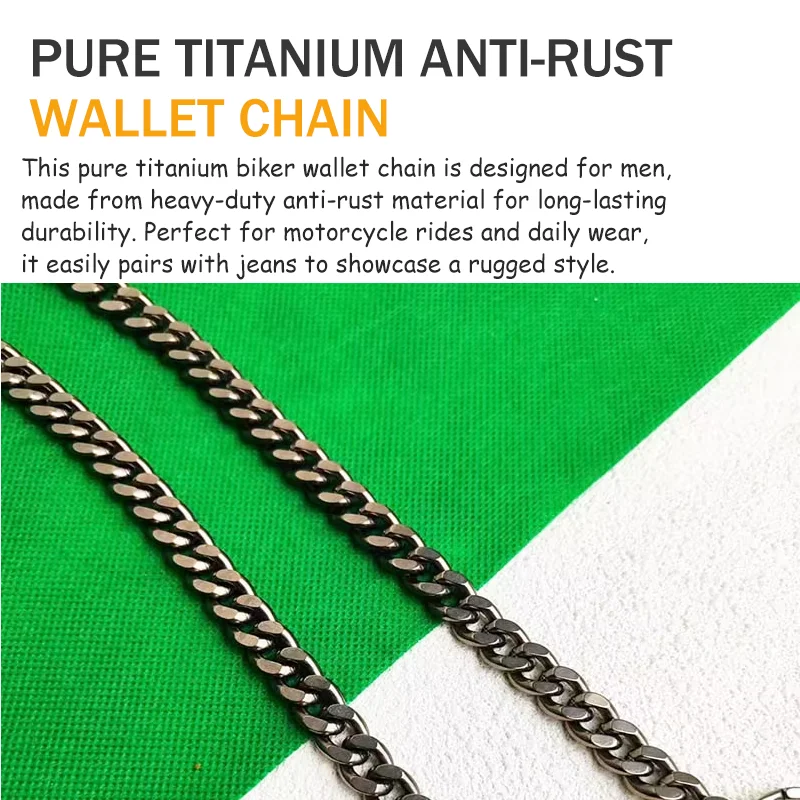 Pure Titanium Biker Wallet Cha - Wallet Slim Titanium review and price