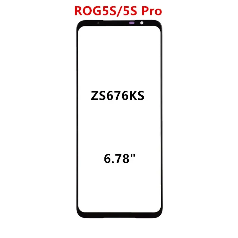 Touch Screen For Asus ROG Phone 8 7 6 Pro 5 5S 3 ZS673KS ZS676KS ZS661KL LCD Display Front Glass Outer Panel Repair Part