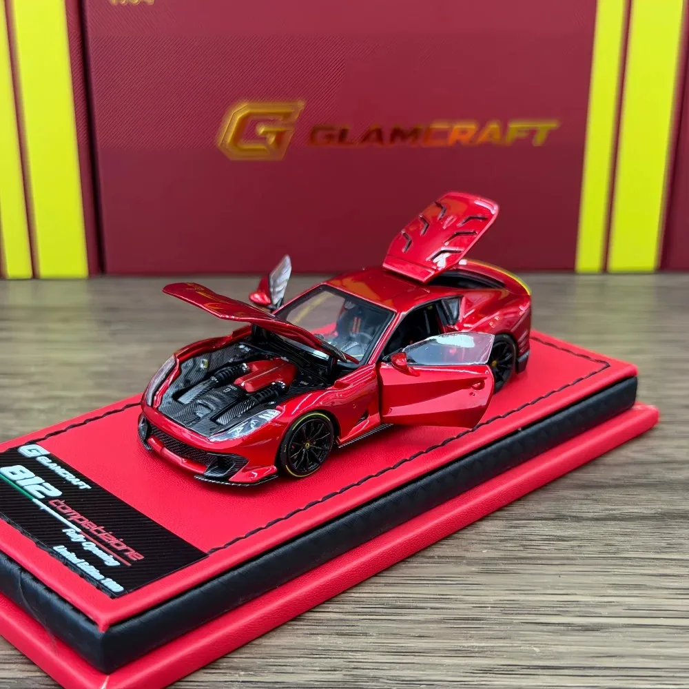GLAMCRAFT 1/64 Ferrari 812 Competizione Diecast Alloy Openable