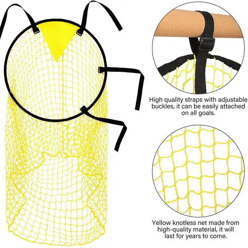 Football Target Net Foldable Football Training Net Easy to Attach and Detach Youth Free Kick Practice Shooting Soccer