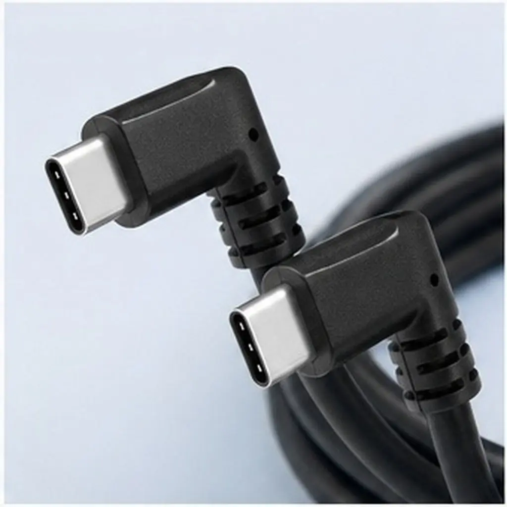 1Pcs Cable Double Type Plated 15U 90 Degree Elbow Design Fast Charge 3A Data Transmission 10Gbps for
