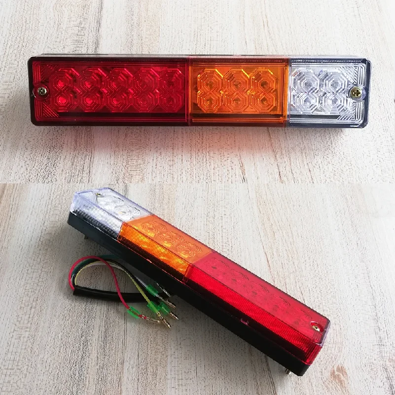 2Pcs Trailer Taillights 12V 24V LED Rear Lights For Loader Forklift Tail Lights Tractor Back Headlight