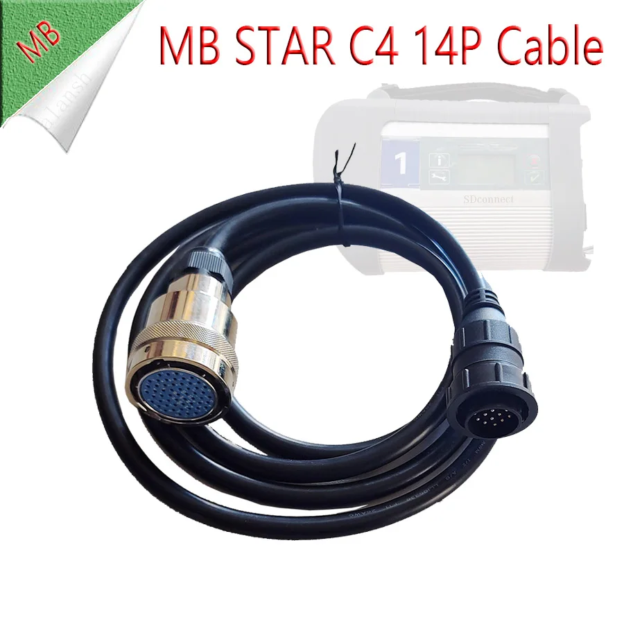 MB Star C4 14P Data Connect Cable for Truck Scan and Diagnostic 2M