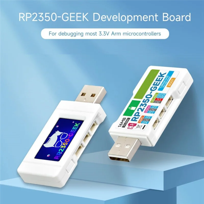 

Макетная плата RP2350-GEEK, на базе микроконтроллера RP2350, с цветным ЖК-дисплеем 1,14 дюйма, 65 тыс. цветов, загрузчик USB-отладки-TCES