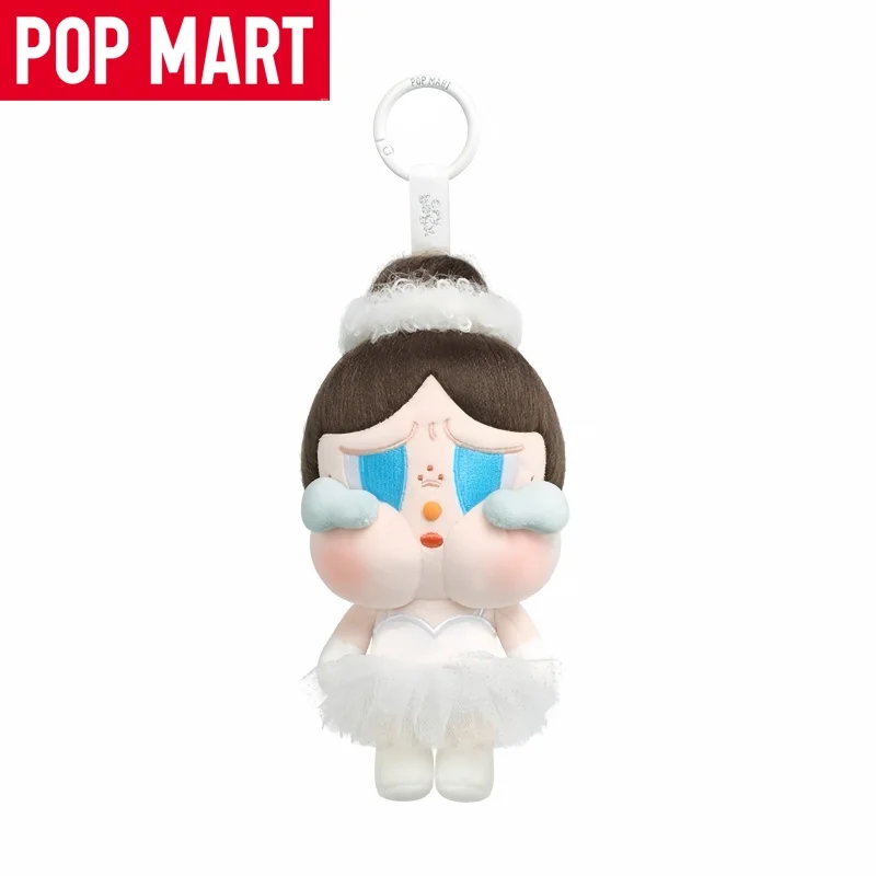 حقيقية البوب مارت Crybaby البكاء للحب سلسلة الفينيل الوجه دمية بطاقة معلقة أحبك الكرز الكثير أرقام المفاتيح قلادة الهدايا