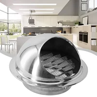 Aa Stainless Steel Vent Cap Rainproof ExteriorWallAir Outlet Grille Round Heating Cooling Vent Cover 75/80/100/20/150/160MM 4