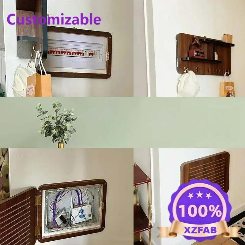 Factory Direct 2026 Meter box cover decorative painting coat hook punching Internet celebrity empty cover ugly distribution box