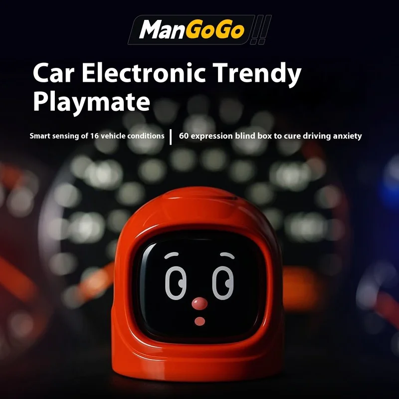 Mangogo Car Accessories Custom Cute Intelligent in Car Virtual Pet Toy Fashion Intelligent Robot Emoji Companion Toy Doll Gift