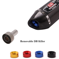 Slip On For Motorcycle Exhaust Pipe Catalyst Escape Moto Muffler Silenciador Play Plug 49mm Replaceable DB Killer