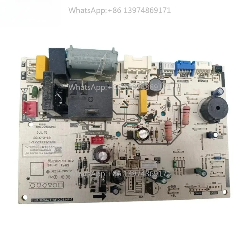 used for Air Conditioner Indoor Unit Control Board CE-KFR26G/Y-AF.D.01.NP-1 Circuit Board 17122000020810