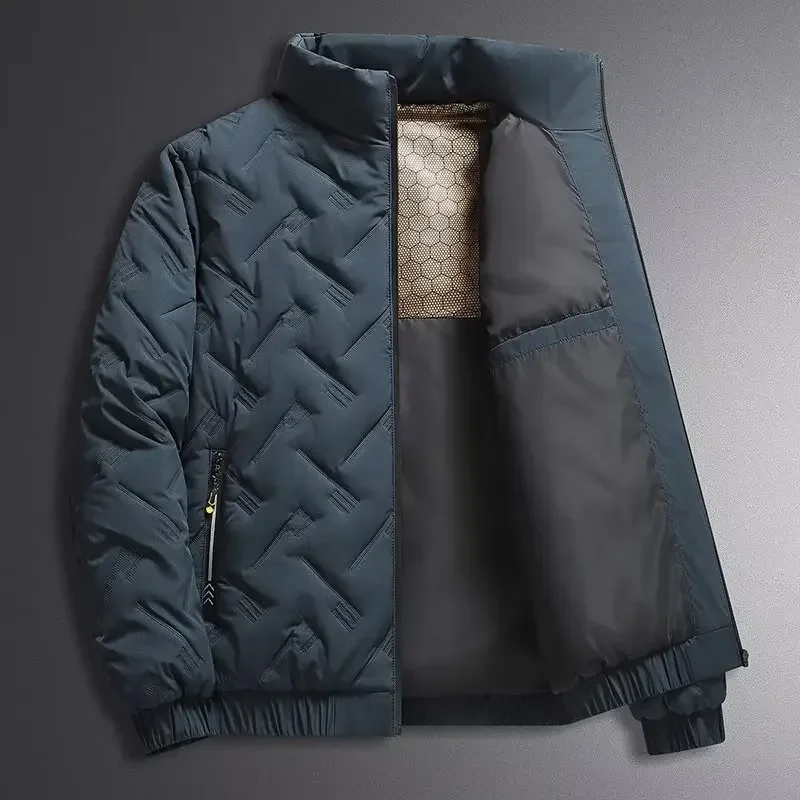 سترة قطن سميكة للرجال ملابس خارجية شتوية غير رسمية للشباب معطف قطني متعدد الاستخدامات فضفاض مناسب للعلامة التجارية الصينية AE Stock #3